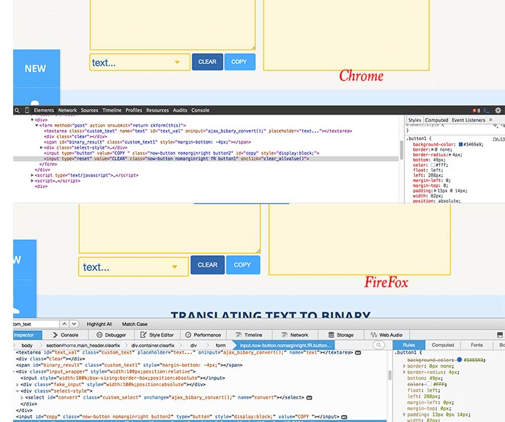 firefox mozilla vs chrome css browser display errors